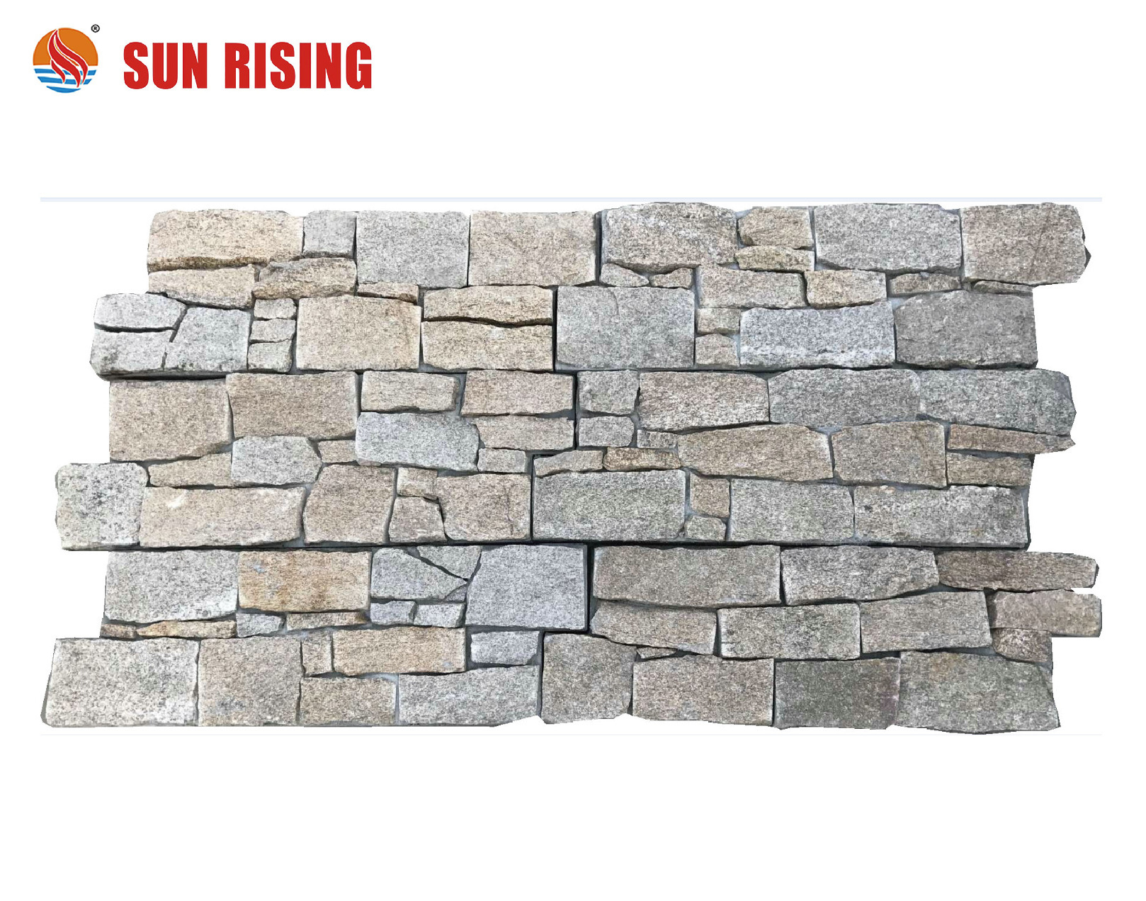 Cement Exterior Wall Stone Panel Yellow Granite Ledge Stone