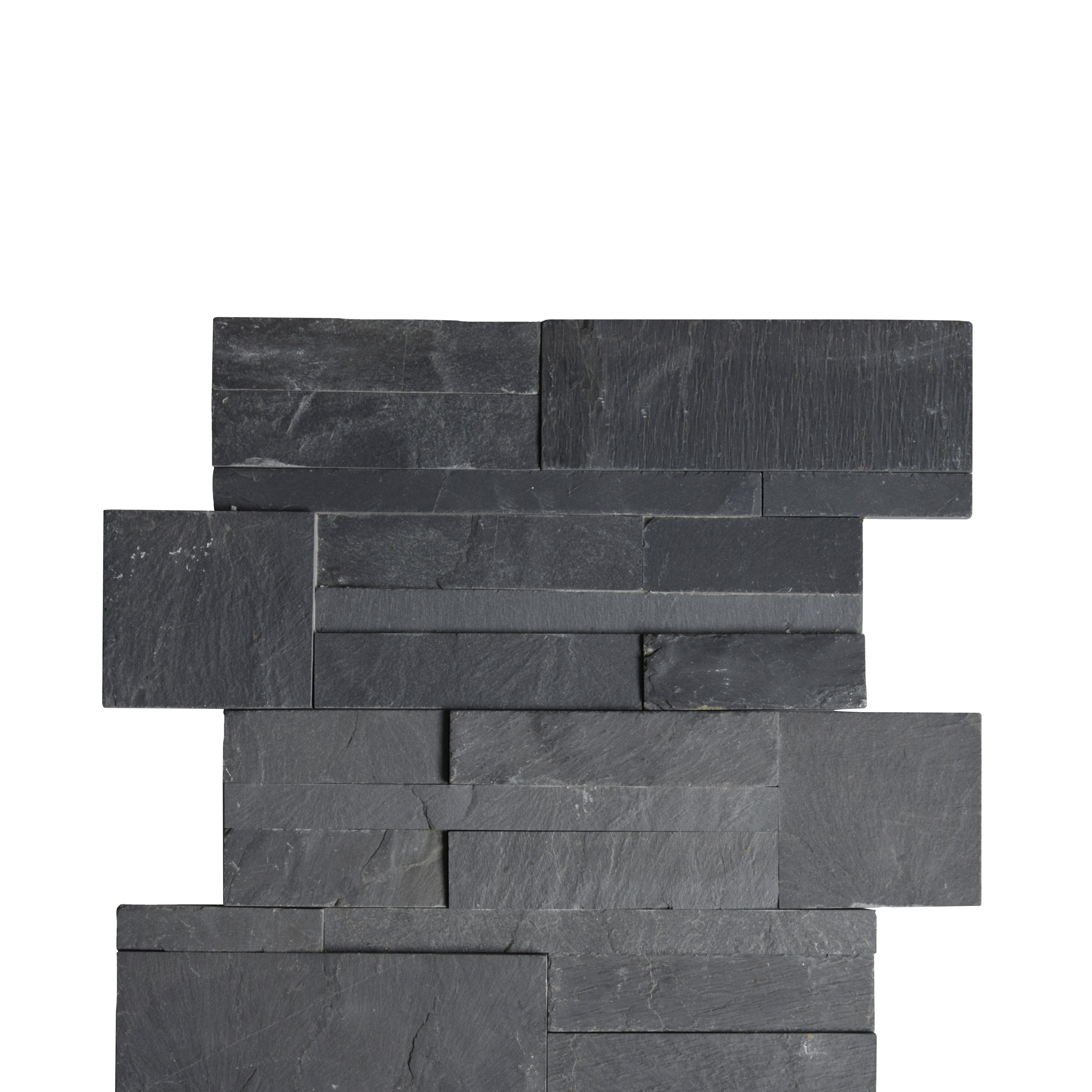 Black Slate Wall Stack Stone Panel Exterior Wall Stone Panel