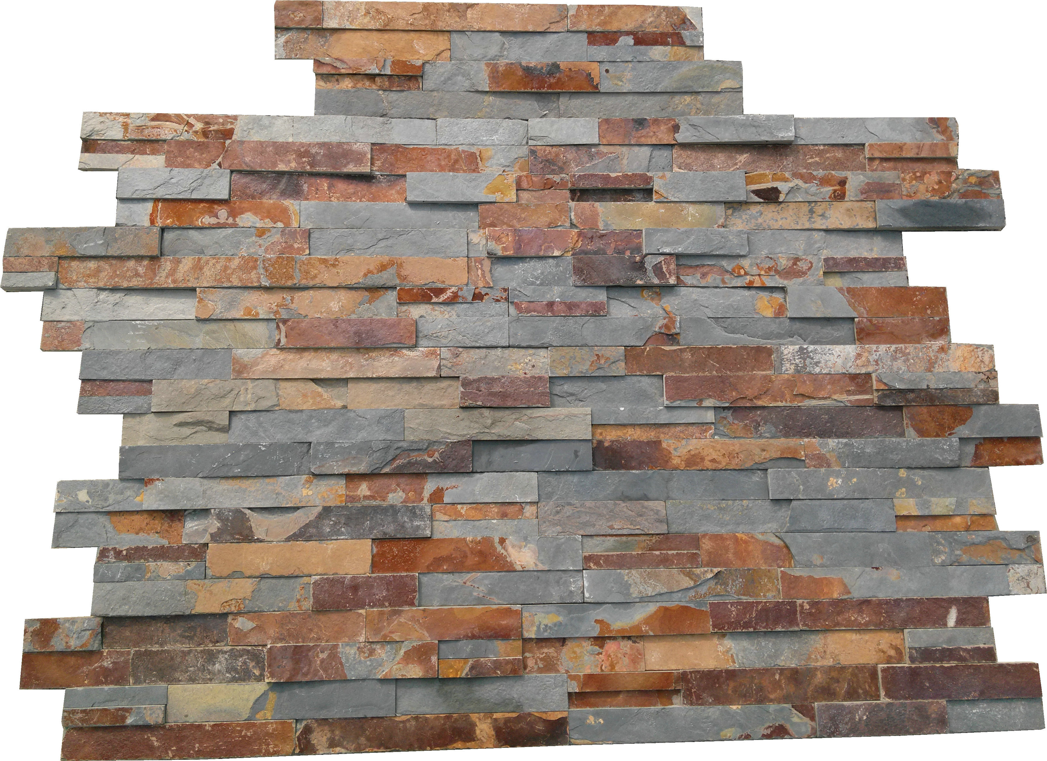 Direct Factory Rusty Color Slate Ledge Stone Wall Cladding