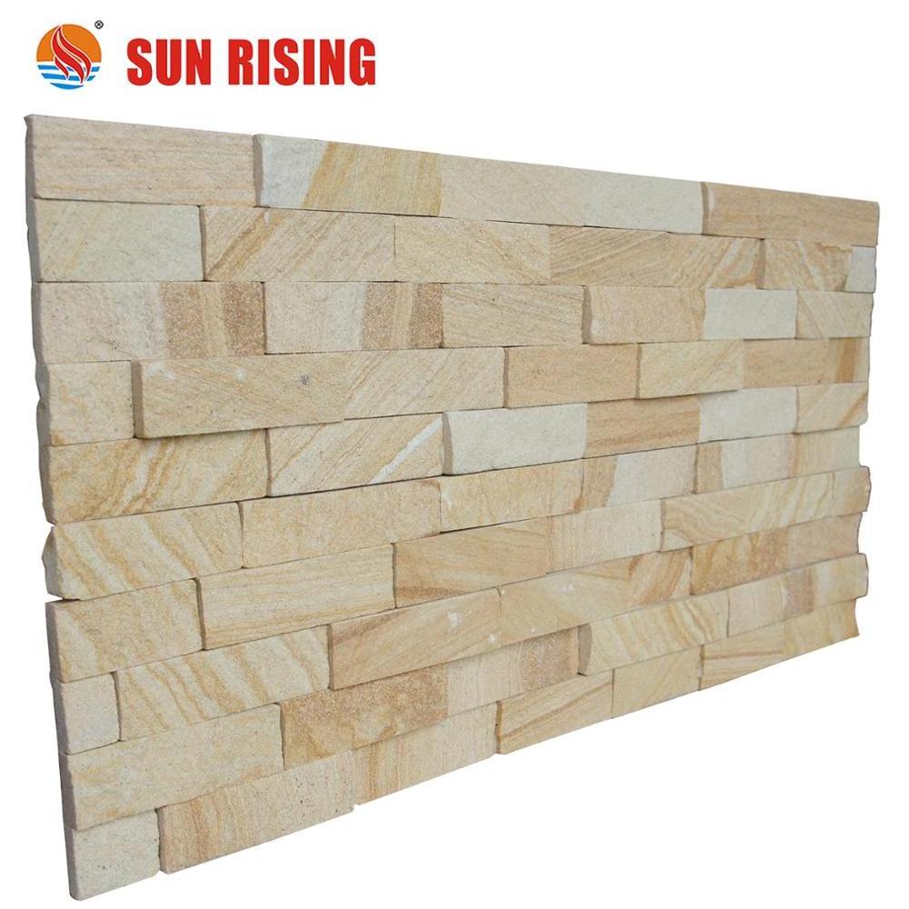 Exterior Natural Culture Stone Wall Cladding ,Sandstone Ledgestone Panels for sales