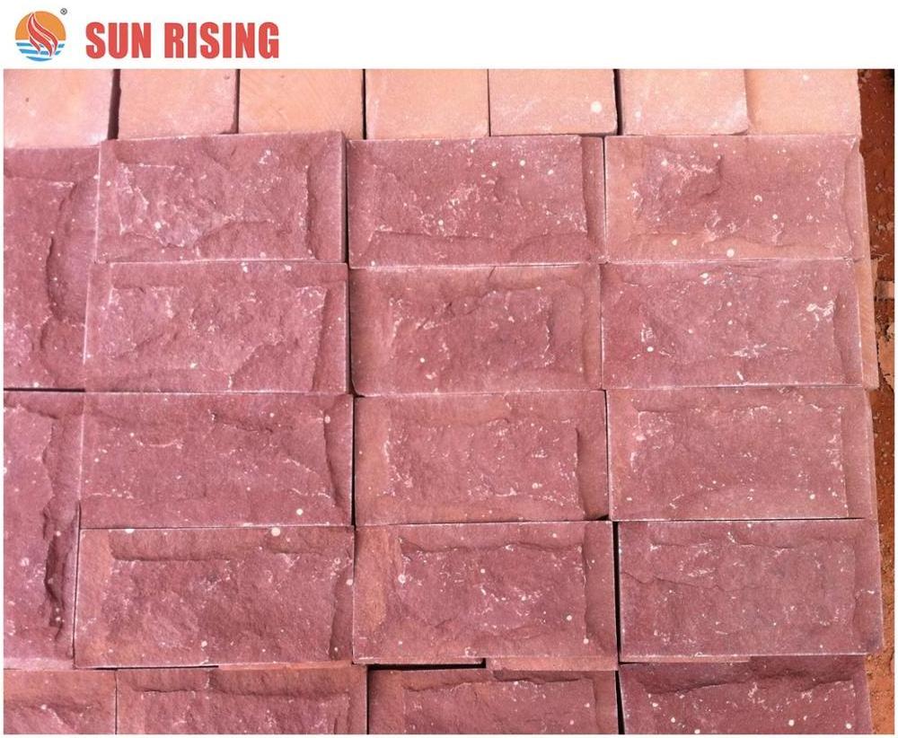 Own Quarry Natural Red Sandstone Mushroom Stone for Wall