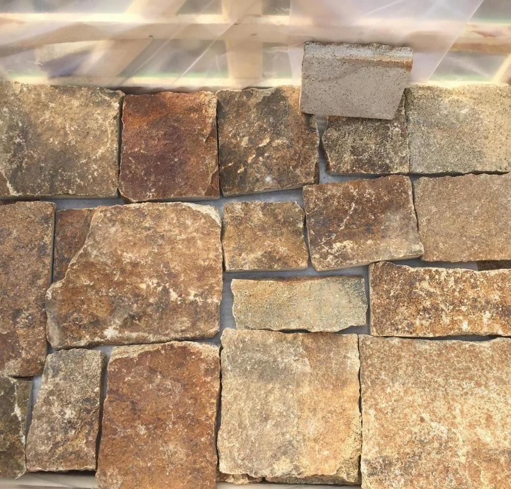 Natural Rusty Slate Stacked Stone,Loose Stone Veneer For Wall Stone Panel