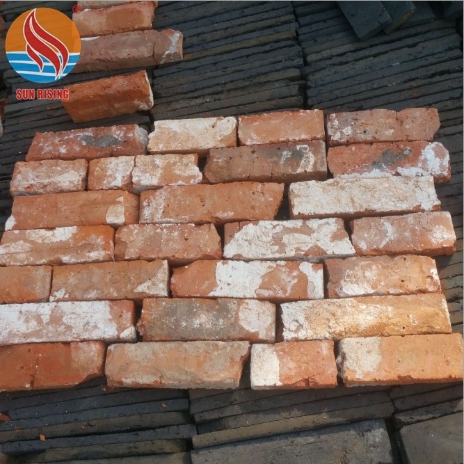 Exterior Wall Decorative Reclaimed Brick Real Old Antique Thin Brick Veneer Tiles