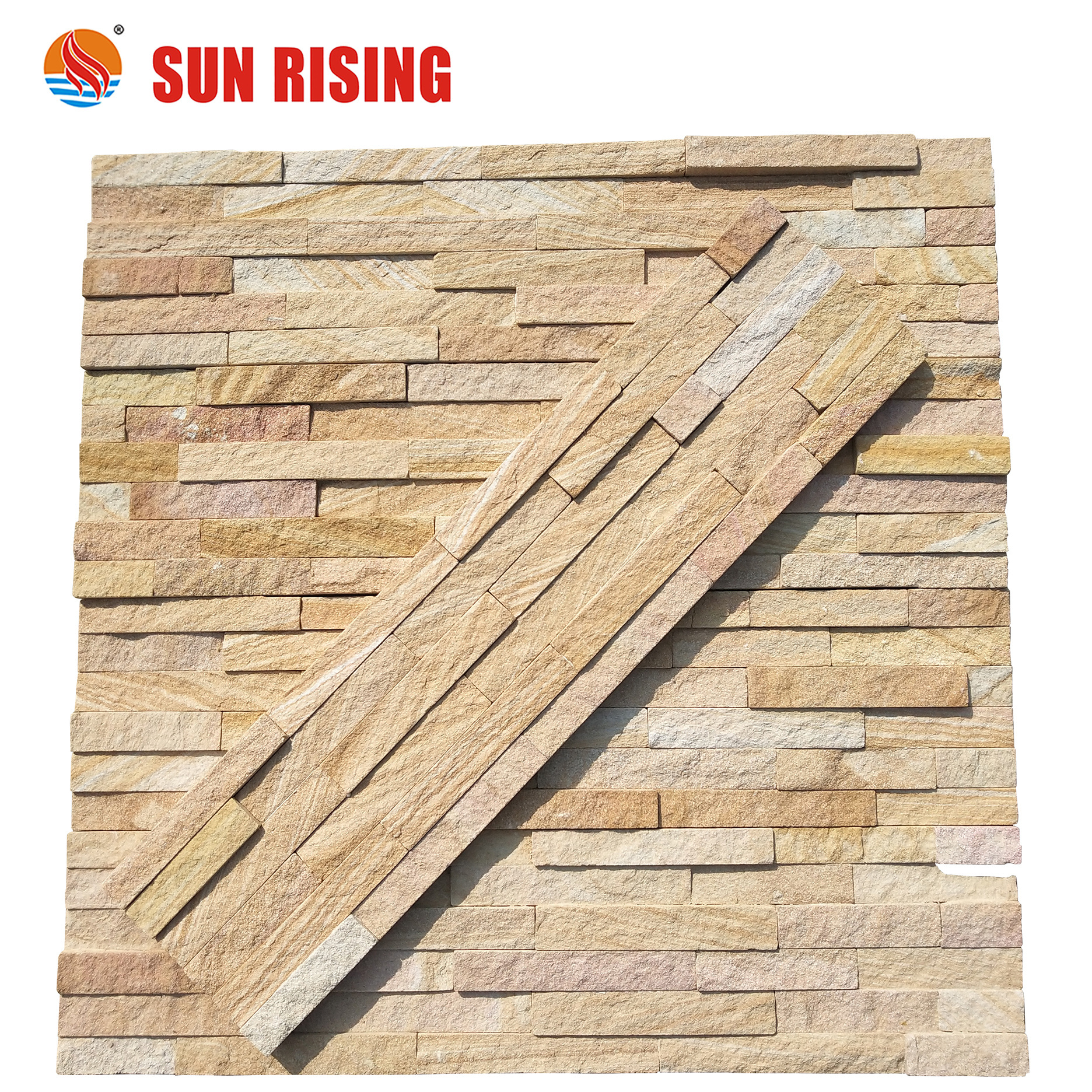 Exterior Natural Culture Stone Wall Cladding ,Sandstone Ledgestone Panels for sales