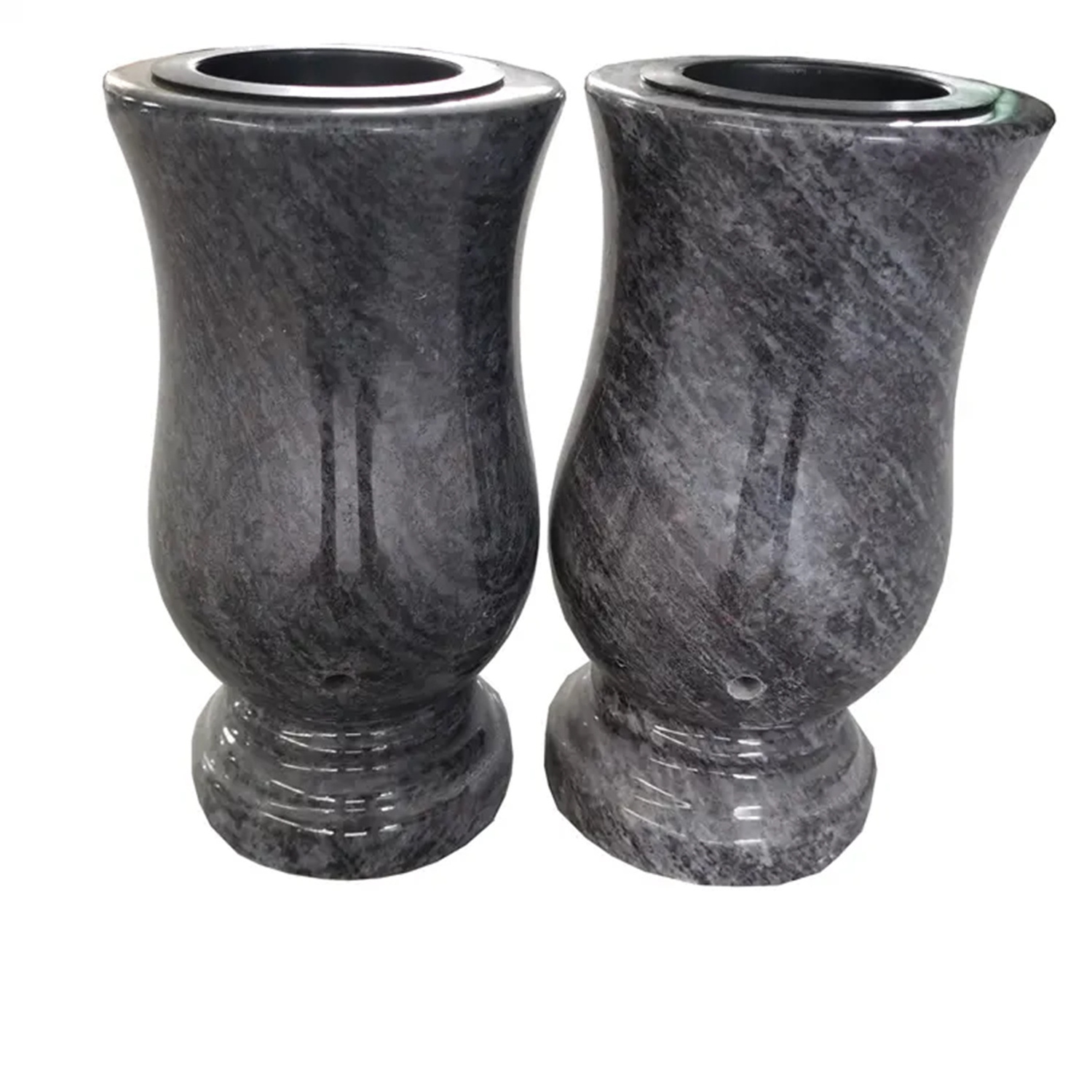 Factory Direct Small Bahama Blue Granite Cemetery Flower Vases For Gravestone Tombstone Design