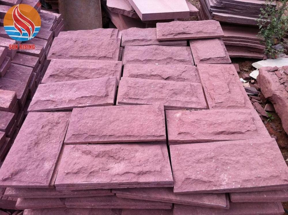 Own Quarry Natural Red Sandstone Mushroom Stone for Wall