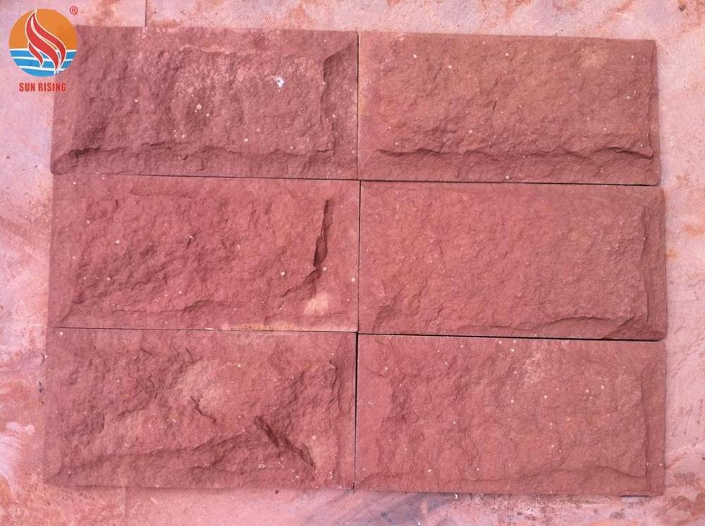 Own Quarry Natural Red Sandstone Mushroom Stone for Wall