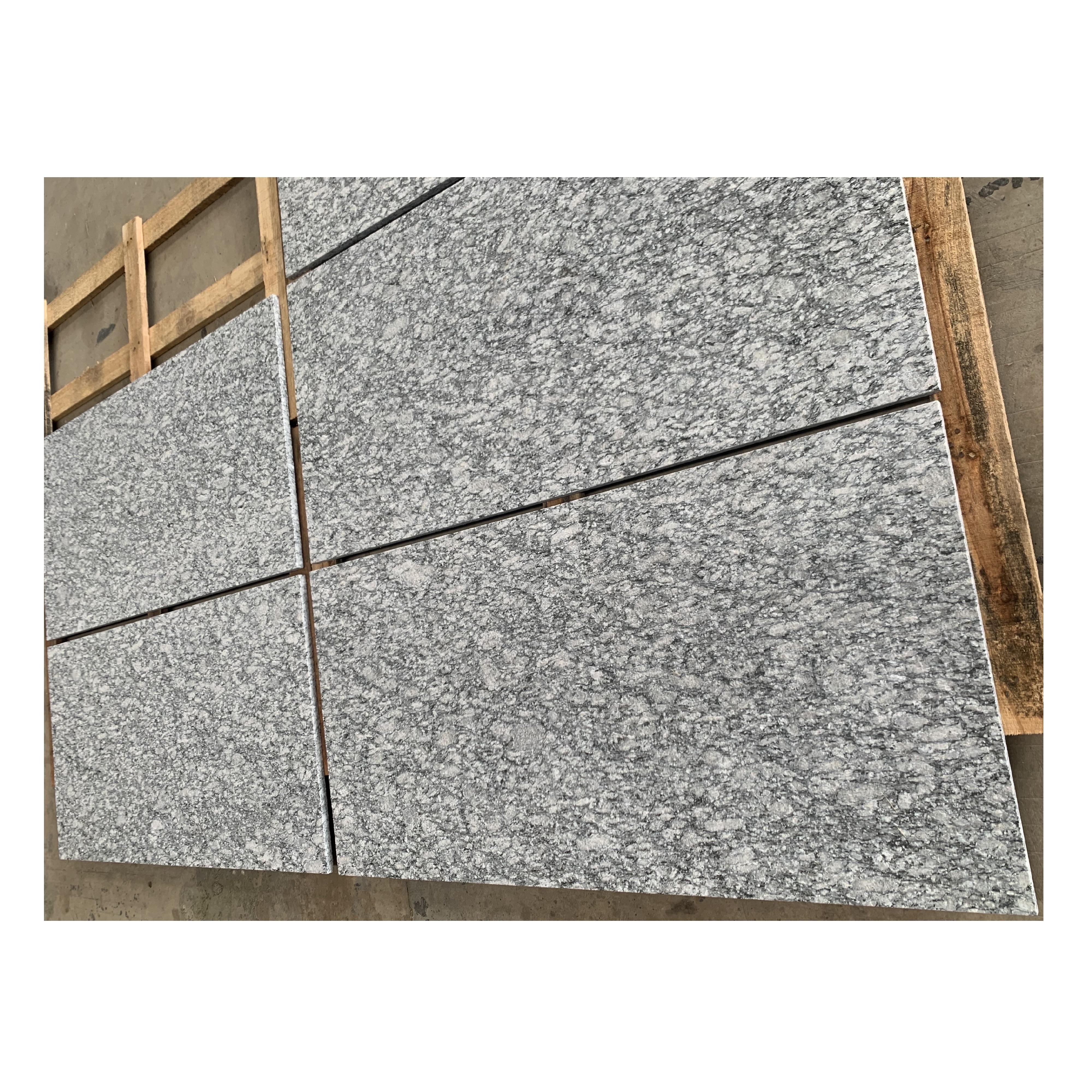 Natural Grey Granite Customer's request Cut To Standard Size Composite Tiles Outside Palisades Fence Balustrade Slab Tiles