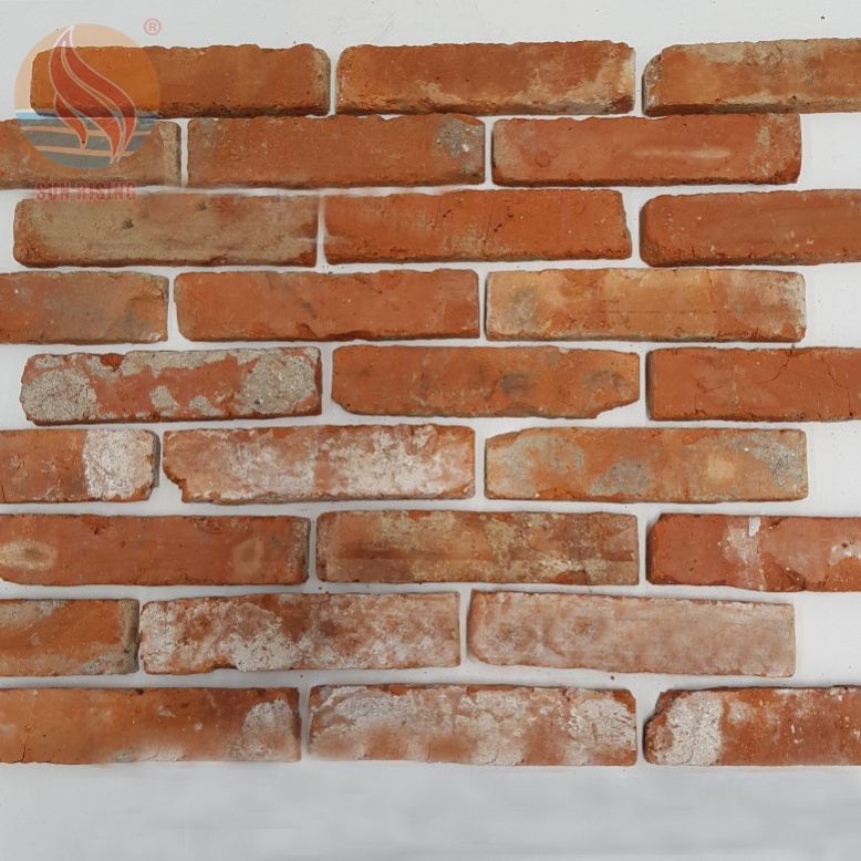 Exterior Wall Decorative Reclaimed Brick Real Old Antique Thin Brick Veneer Tiles