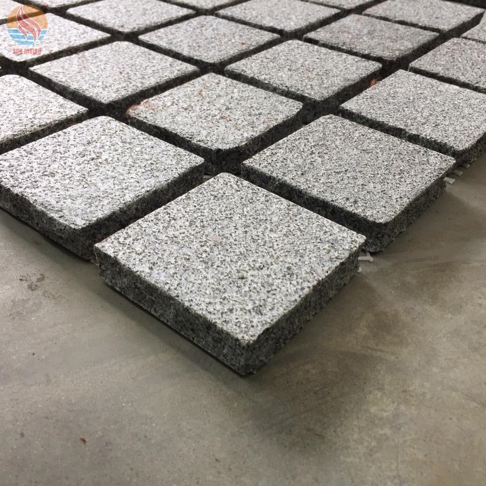 Natural Dark Grey Granite Floor Pattern G654 Grey Granite Paver For DriveWay