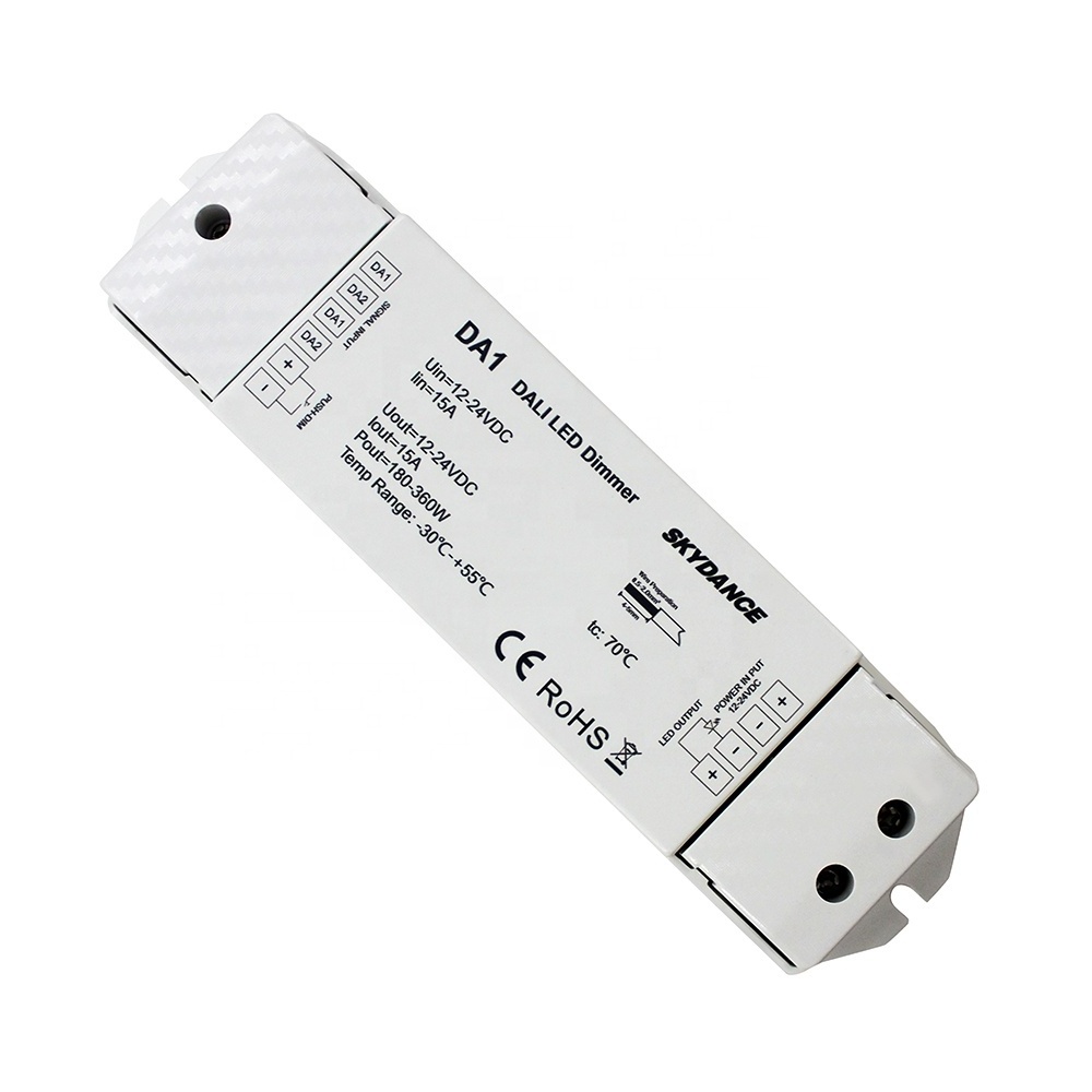 Constant Voltage 12-24V DALI LED controller DA1 push dim for led strip light LED dimmer