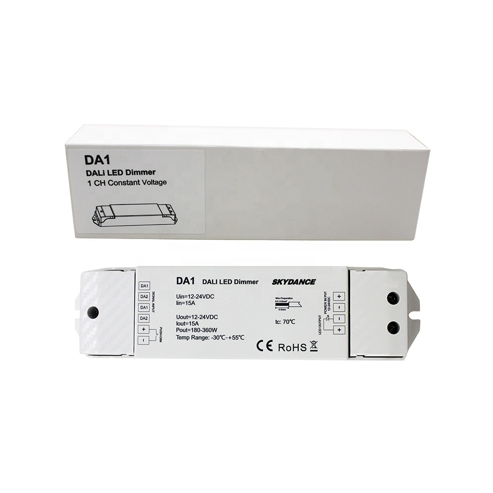 Constant Voltage 12-24V DALI LED controller DA1 push dim for led strip light LED dimmer