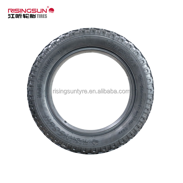 Risingsun12 1/2x2 1/4 Factory Custom Wholesale motorcycles / bike / balance / car / scooter free inflatable hollow rubber tires