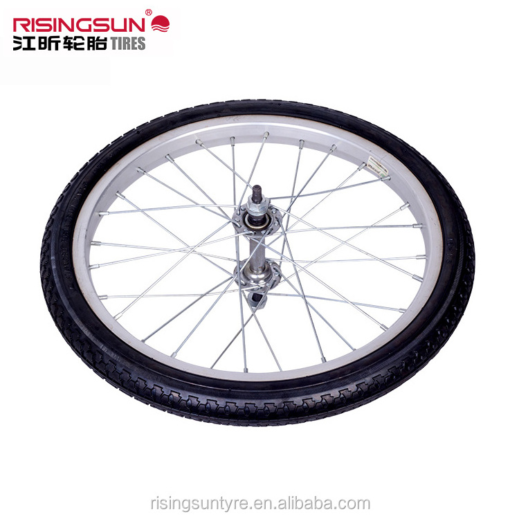 Risingsun 16 Inch High Wear Resistance Rubber Airless Rubber Wheelchair Rear Tire