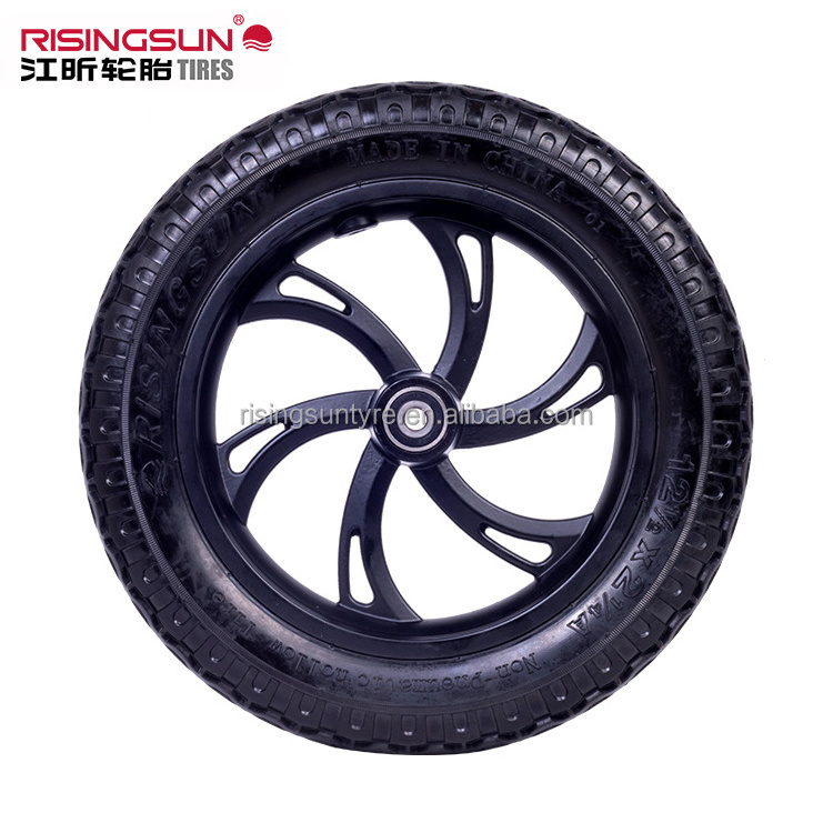 Risingsun12 1/2x2 1/4A Factory Custom Wholesale motorcycles / bike / balance / car / scooter free inflatable hollow rubber tires