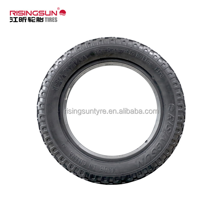 Risingsun12 1/2x2 1/4 Factory Custom Wholesale motorcycles / bike / balance / car / scooter free inflatable hollow rubber tires