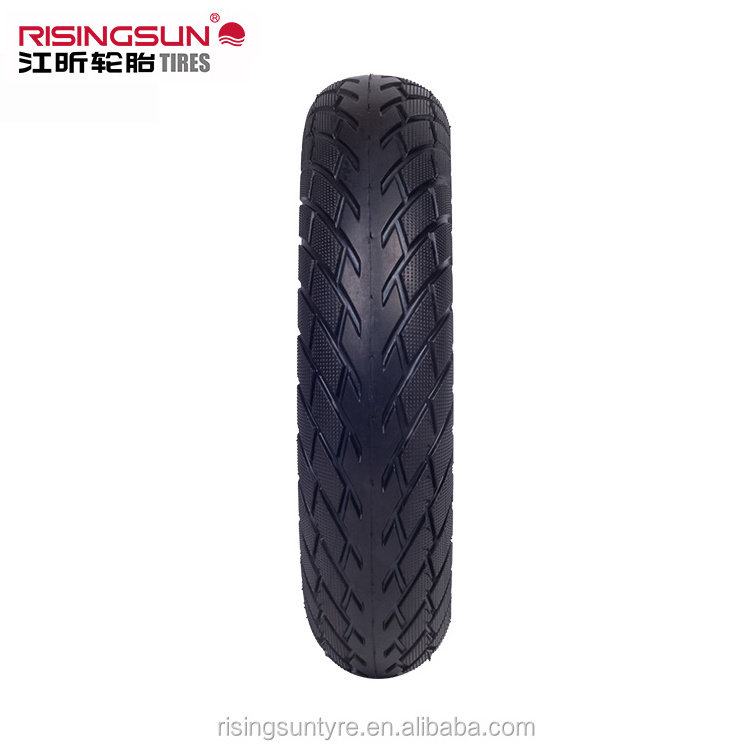 Risingsun Non-slip Solid Tires Wheels 10x2.125 Inch Airless Scooter Tires