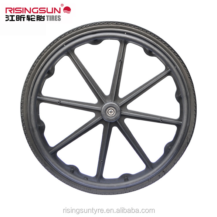 Risingsun Wear-resistant And Non-slip Fat Low Rolling Resistance Tire Solid Rubber Wheelchair Tires