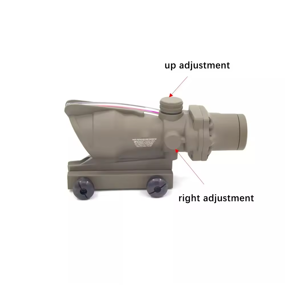 4X32 ACOG Real Fiber Optics Tactical Optical Sight Scope 4X Red Green Illuminated RMR Red Dot