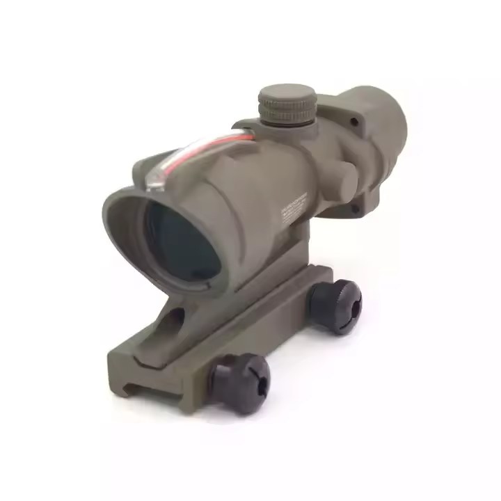 4X32 ACOG Real Fiber Optics Tactical Optical Sight Scope 4X Red Green Illuminated RMR Red Dot