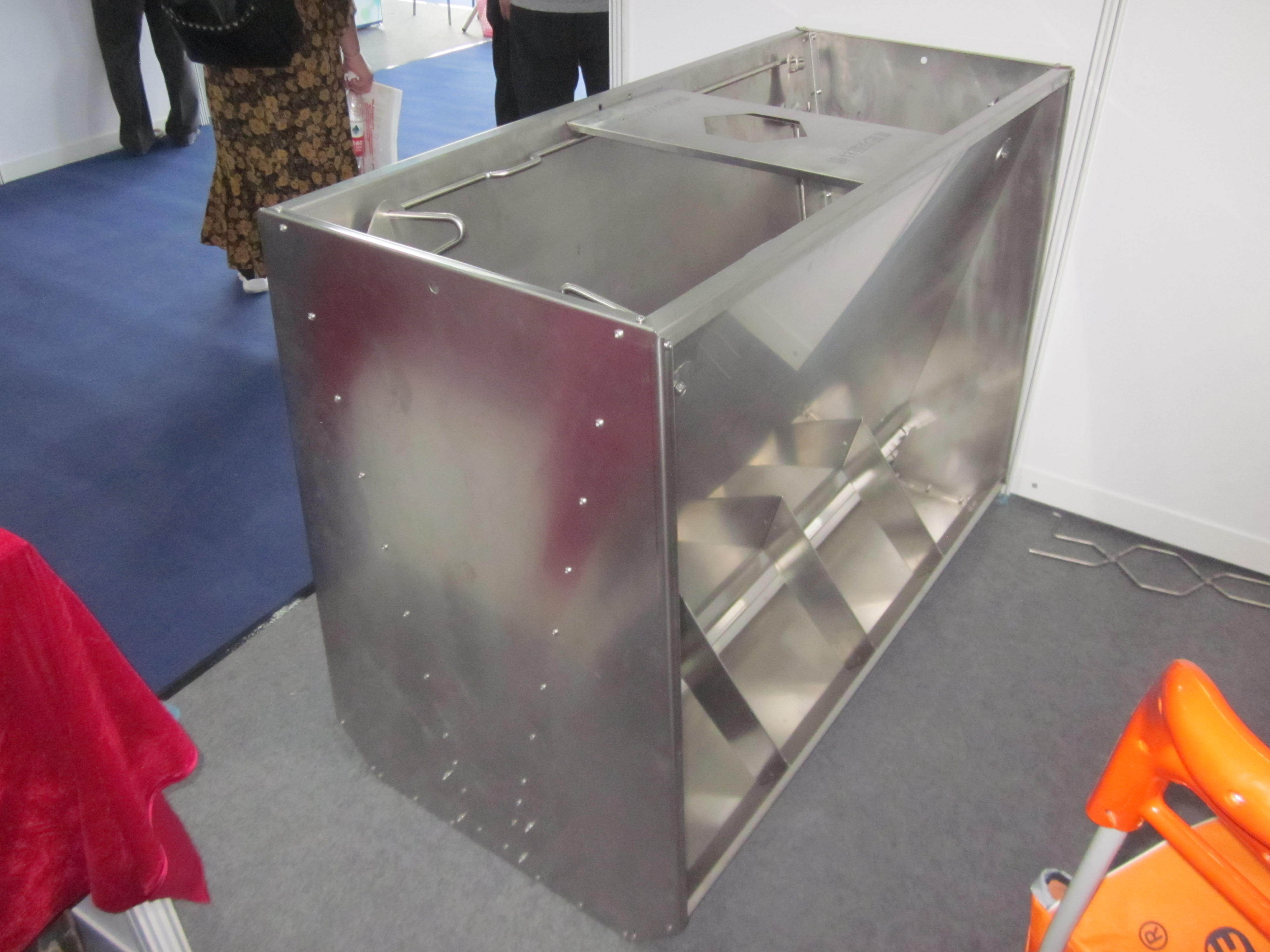 stainless steel double side trough used swine hog feeders