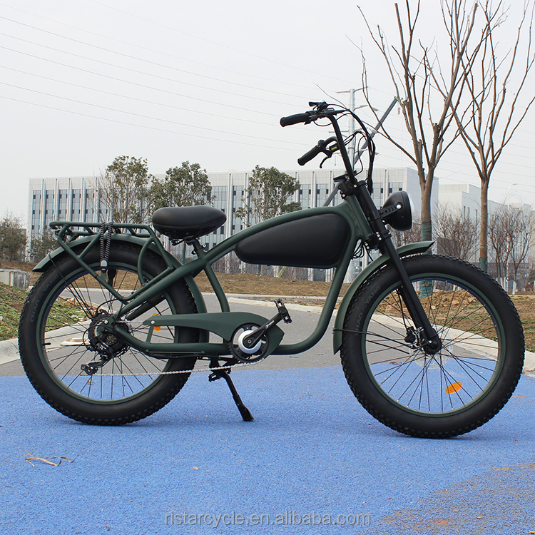 Cafe Racer Ebike 750W Road Vintage Electric Bicycle Fat Tire Electric Bike Kit For Adult Electric Retro Vintage Ebike