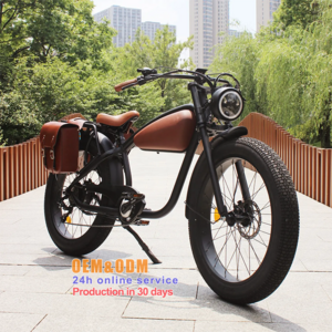 26*4.0 big power Cafe Racer Ebike Vintage Electric Bike Fat Tire Electric Chopper Bike Adults Electric Bicycle with CE