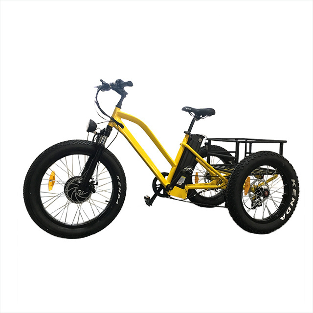 closed chinese three wheel motorcycle 48V differential electric tricycle with LCD panel