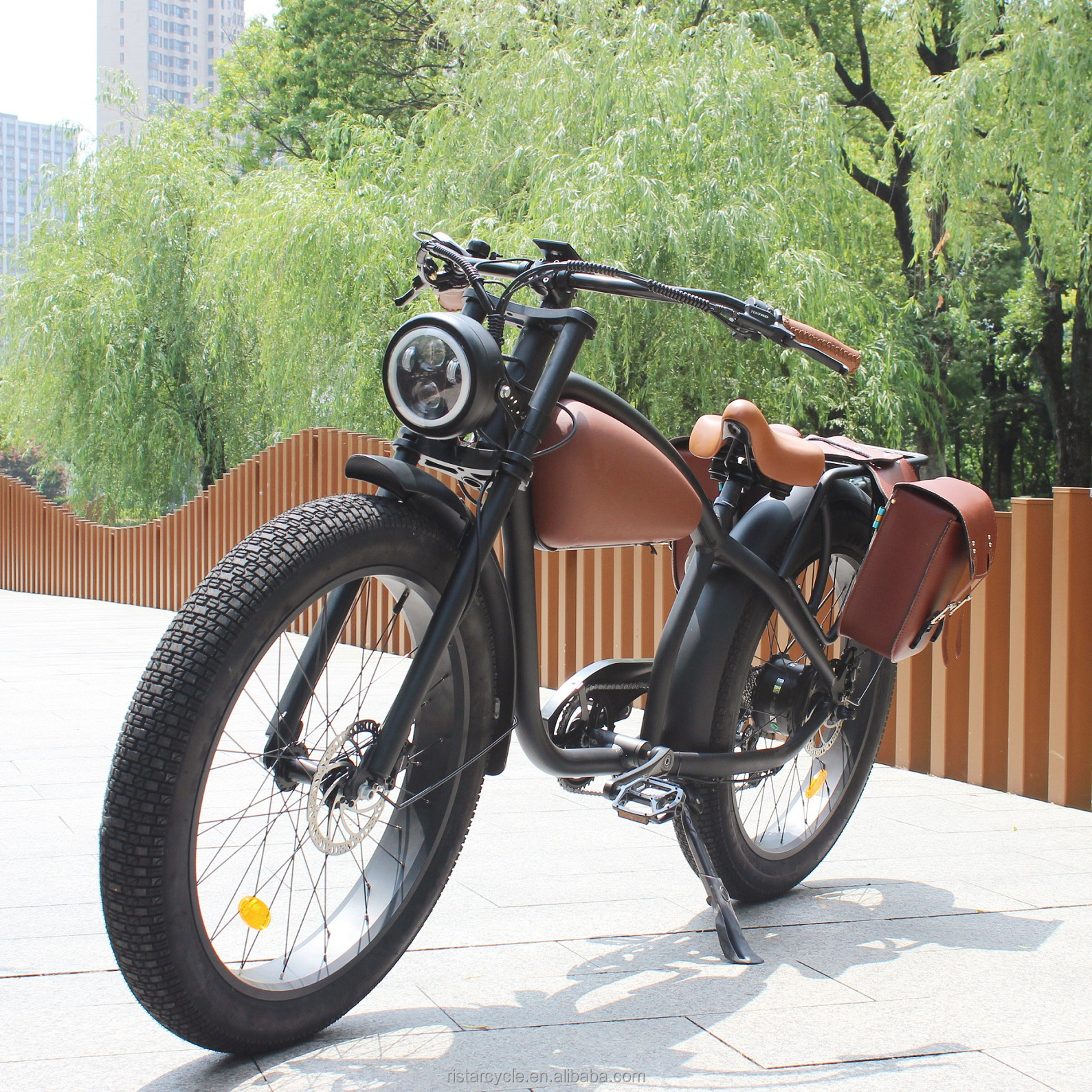 Electric Bike 750W Snow Bike 26 Inch Fat Tire Bike 500W Rear Motor Snow Beach Ebike Beach Cruiser Electric Bicycles