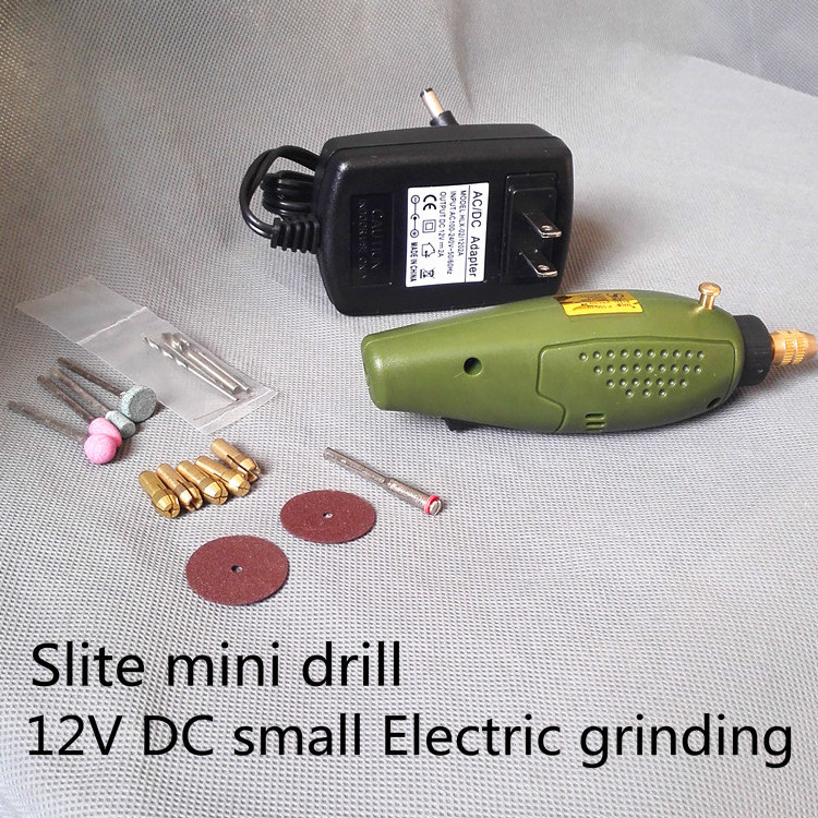 Slite Mini Electric drill accessories Electric Grinding Set 12V DC Grinder Tool for Milling Polishing Drilling Engraving