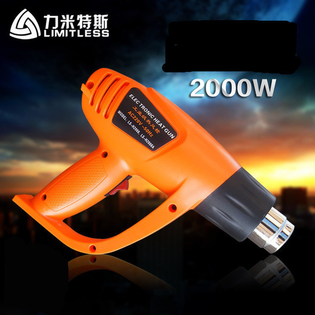 2000W 220V EU Industrial Electric Hot Air Gun Thermoregulator Heat Guns LCD Display Shrink Wrapping Thermal power tool