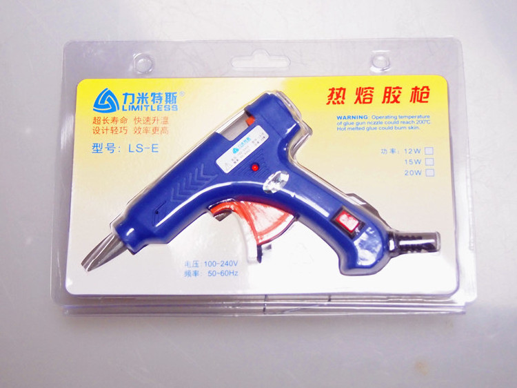 20W EU  USPlug Hot Melt Glue Gun with 7mm Glue Stick Industrial Mini Guns Thermo Electric Heat Temperature Tool