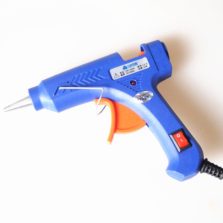 20W EU  USPlug Hot Melt Glue Gun with 7mm Glue Stick Industrial Mini Guns Thermo Electric Heat Temperature Tool