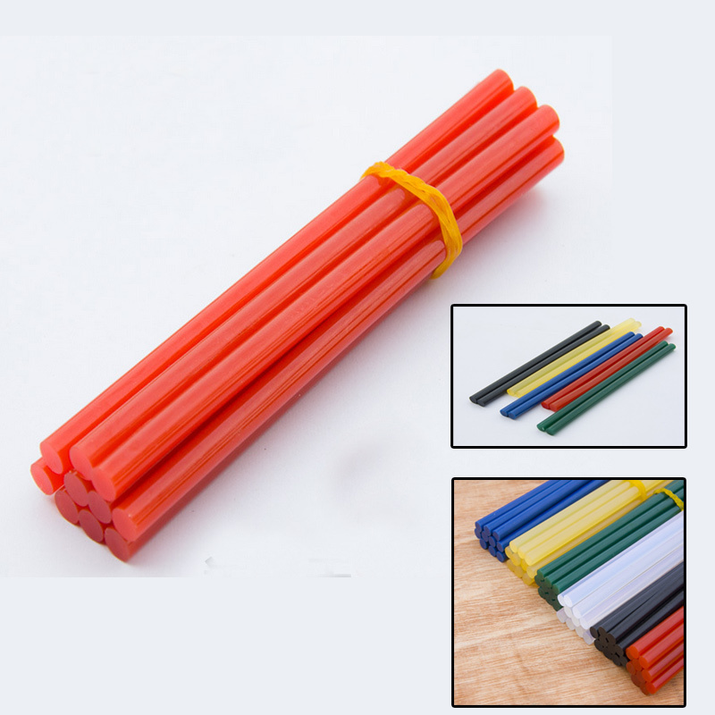 20pcs 7mm X 150mm Transparent Colorful Hot Melt Glue Sticks 7mm Hot Melt Glue Stick Suitable for 20W Small Glue Gun