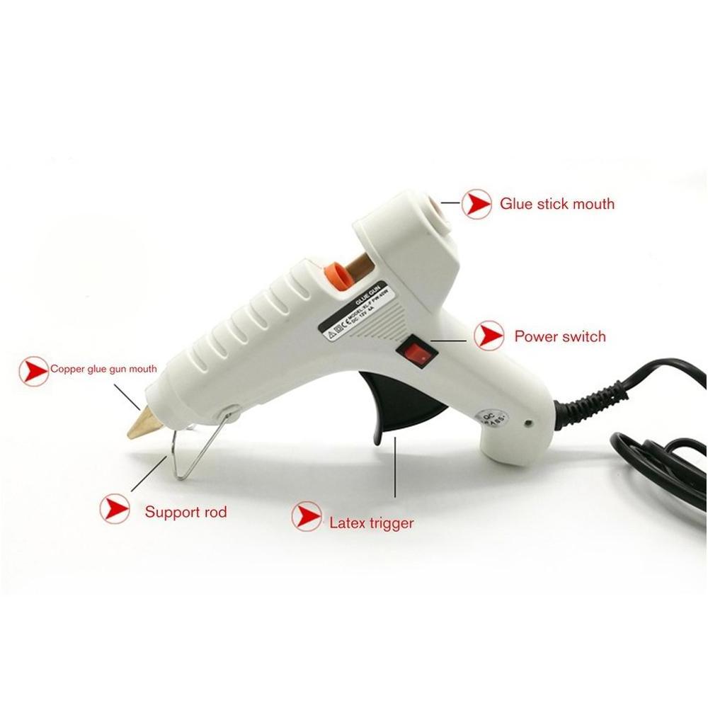 Car Universal Dent Glue Gun Safe DC 12V 40W Plus Hot Melt Glue Stick Glue Gun Repair Hail Removal Tools Tool Kit