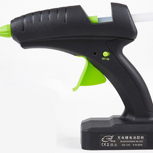 60W 12V Cordless Hot Glue Gun Rechargeable Electric Heating Tool with lithium Battery 2000mAh for DIY Arts Craft 11mm Glue Stick