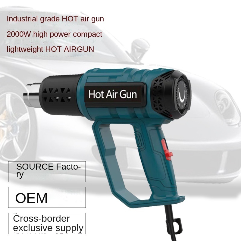 Heat Gun 2000W Professional Hot Air Gun with 2 Temperature Modes Hands-Free Stand Built-in Ideal for Stripping Paints Soldering