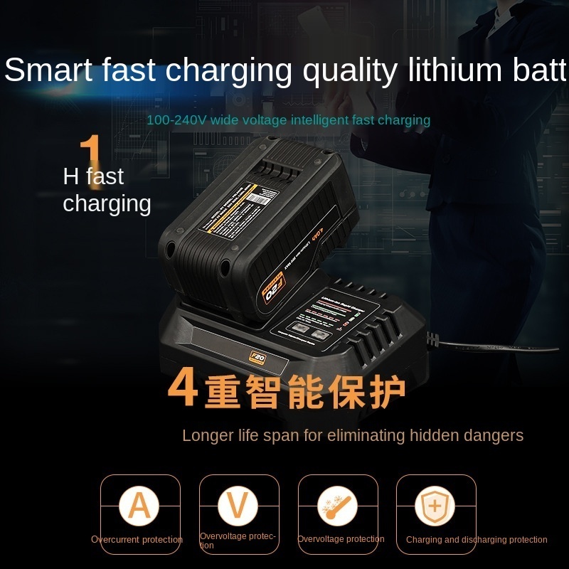 4L cordless 20v Small lithium battery charging portable air compressor go out with air pump inflator Lithium battery