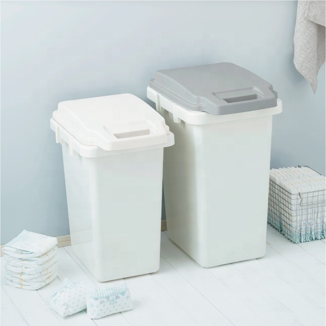 Safety and High quality reduce odor - creating seepage antimicrobial trash can with lockable handle lid