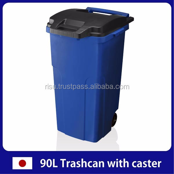 Easy to carry open top trash can with locking feature for waste paper bin