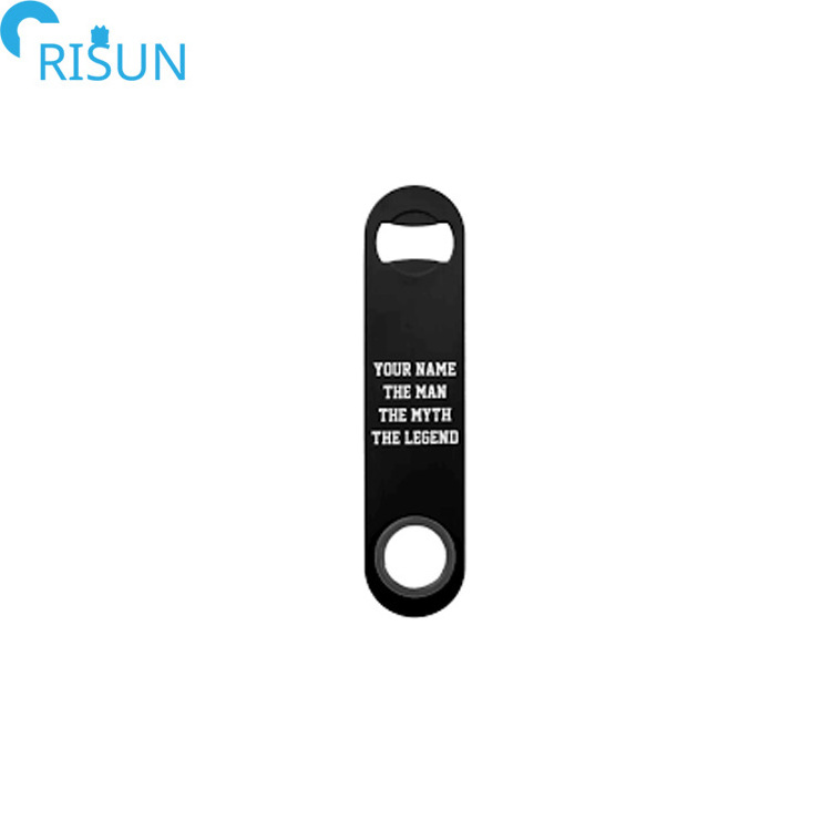 Wholesale Metal Beer Speed Bottle Opener Customized Logo Blank Flat Bar Blade Sublimation Bottle Opener for Wedding Promotional