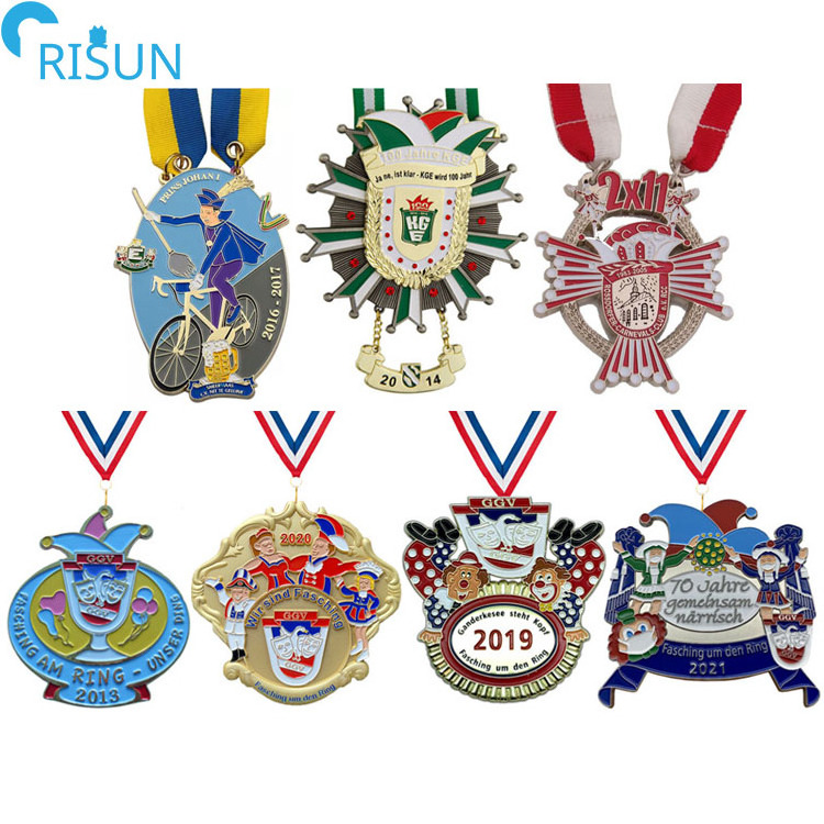 Manufacturer Customize Your Own Design 3D Enamel Festiva Fiesta Carnival Award Medals Medalla Medallion Custom Carnival Medal