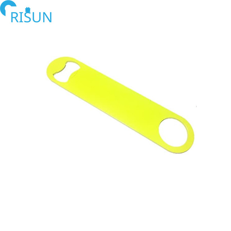 Wholesale Metal Beer Speed Bottle Opener Customized Logo Blank Flat Bar Blade Sublimation Bottle Opener for Wedding Promotional