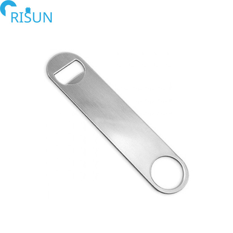 Wholesale Metal Beer Speed Bottle Opener Customized Logo Blank Flat Bar Blade Sublimation Bottle Opener for Wedding Promotional