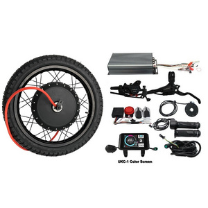 Most Powerful Fastest 48-72V 5000-10800W QS273 Hub Motor 21" Electric Motorcycle Rear Wheel Ebike Conversion kits 155mm