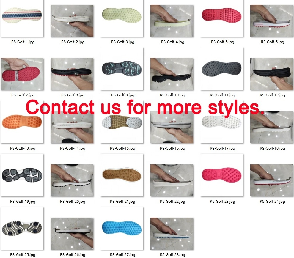 custom mens golf shoes sole mould high quality cleat golf shoe sole rubber sole for golf