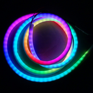 2.5m DC12V WS2812B addressable led neon pixel light,RGB full color;60leds/m with 60pixels/m;waterproof