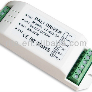 LT-403-5A,DALI LED Dimming Driver;5A*3Channel PWM output,DC12-24V input