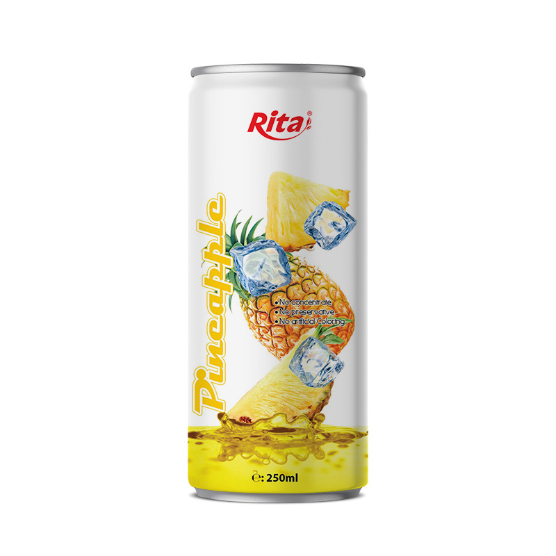 250ml Aluminum Can NFC Beverage Passion Fruit Juice  For Soft Drink Fresh Fruit Juice 100% Natural