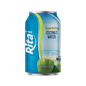 OEM Service 330ml Canned Supplier Sparkling Coconut Water Wholesaler Natural  Fresh Coconut Water